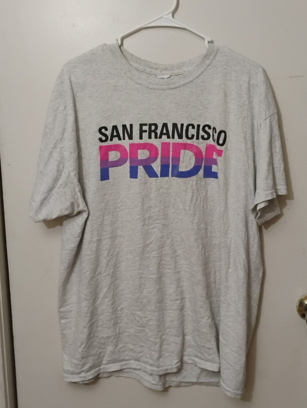 Gildan Light Gray San Francisco PRIDE Graphic Tee